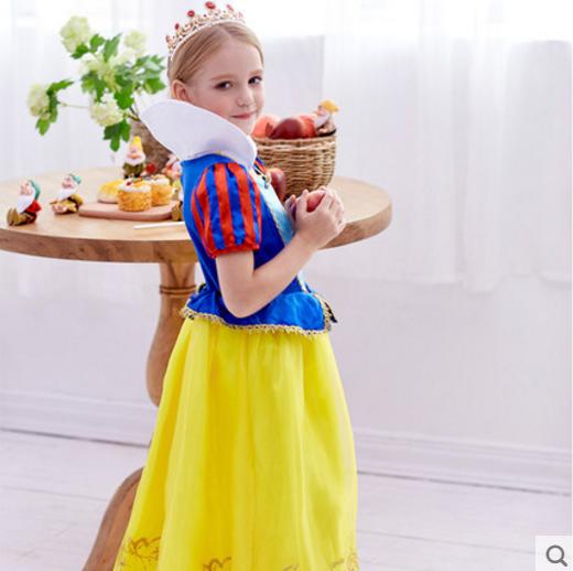 迪士尼正品白雪公主COSPLAY套装女童公主裙首饰配件角色扮演礼盒 商品图3