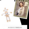 详询客服｜Little Ones-Boucle d’oreille girl-女孩 18K白金 钻石 耳环（单支）［法国设计师］ 商品缩略图3