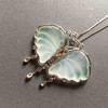 冰种翡翠蝴蝶吊坠18k白金钻石镶嵌 商品缩略图4