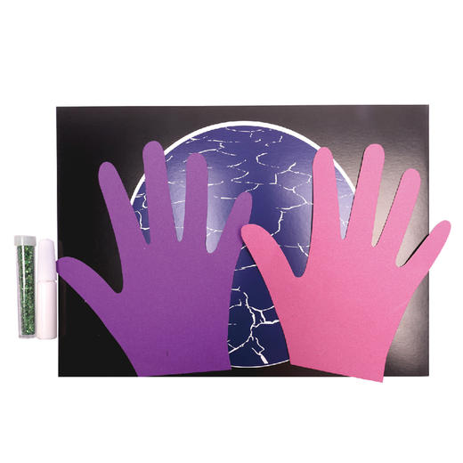 美可diy 爱护地球创意画 地球日幼儿园儿童美术粘贴手工画材料包 商品图1