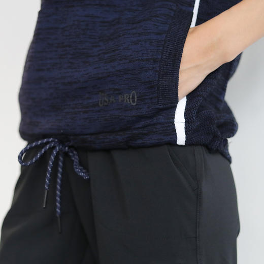 运动宽松针织套头衫 - 提花镂空纹理，撞色拼接点缀 商品图3