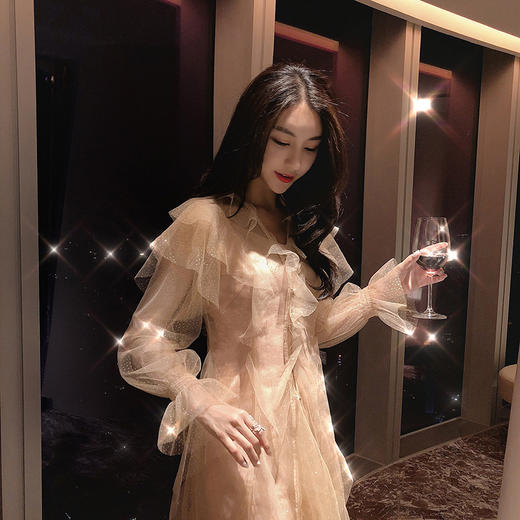 名媛气质套装裙女初秋新款网纱裙子蹦迪两件套女神网红套装冬101021