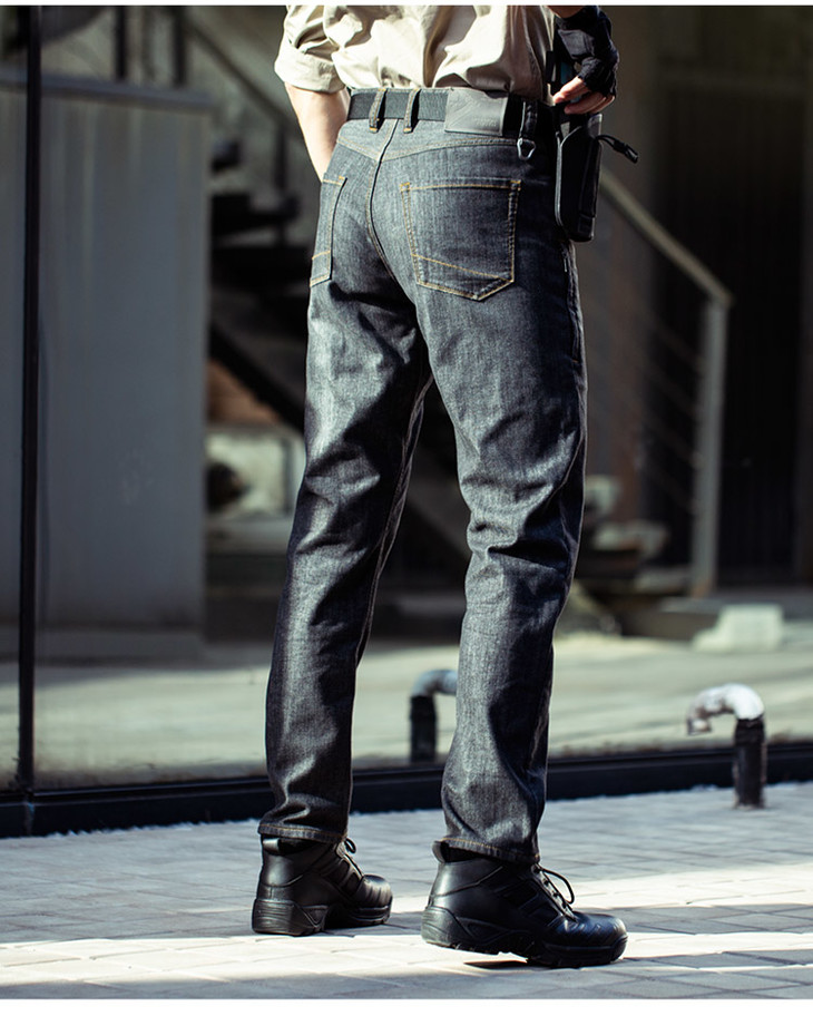 龙牙赤焰防寒战术牛仔裤男加绒战术裤男宽松作战裤