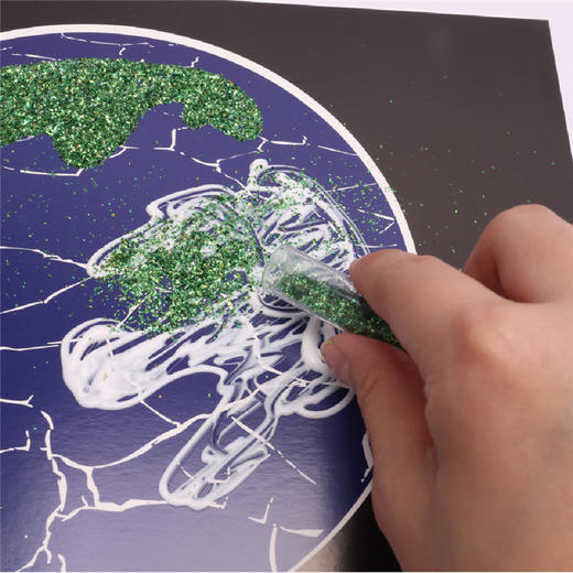 美可diy 爱护地球创意画 地球日幼儿园儿童美术粘贴手工画材料包 商品图6