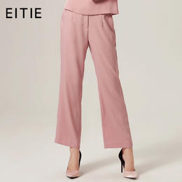 EITIE爱特爱品牌女装秋款商场同款宽松休闲裤女薄款直筒裤子5805502