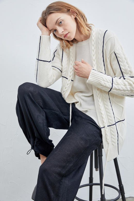  裤脚抽绳休闲薄女裤 SJF18K354A 商品图4