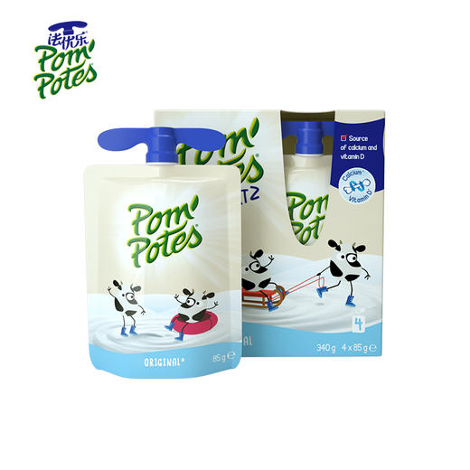 Pom Potes法优乐风味酸奶85g/袋 4袋*4盒 商品图3