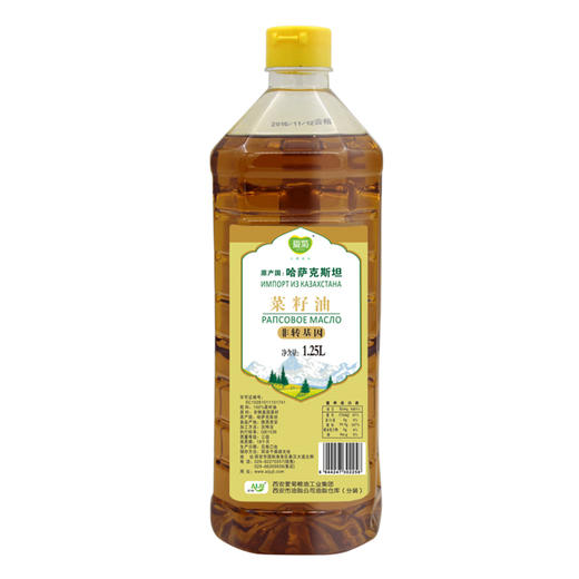 爱菊 哈萨克斯坦 食用油 三级压榨 菜籽油 1.25L 商品图0