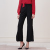 EITIE爱特爱女装冬季时尚黑白拼色阔腿裤百搭休闲裤5805504 商品缩略图2