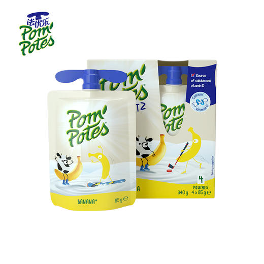 Pom Potes法优乐风味酸奶85g/袋 4袋*4盒 商品图2