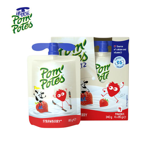 Pom Potes法优乐风味酸奶85g/袋 4袋*4盒 商品图1