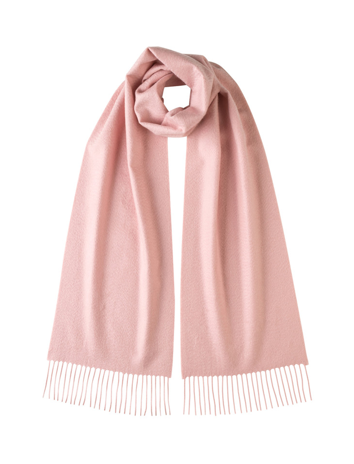 10.29 超级单品 经典纯羊绒围巾 浅粉色