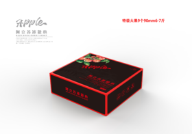 阿克苏冰糖心苹果 特级超大果 9个90mm/6-7斤