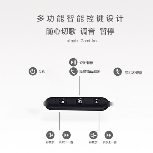 运动蓝牙耳机新款 商品图3