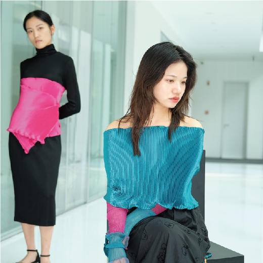 唯美艺术时尚褶皱披肩 商品图2