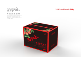 阿克苏冰糖心苹果 中果 17-18个80-90mm/4kg