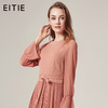 EITIE爱特爱品牌女装秋款修身系带纯色雪纺婚宴礼服中长款5877508 商品缩略图0