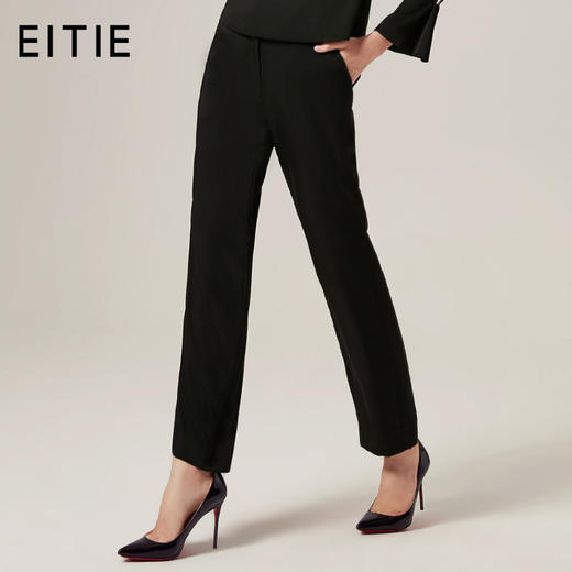 EITIE爱特爱品牌女装秋款商场同款宽松休闲裤女薄款直筒裤子5805502 商品图1