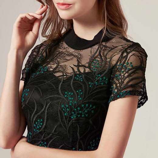 EITIE爱特爱品牌女装商场同款婚礼约会晚礼服女中长款5877505 商品图3