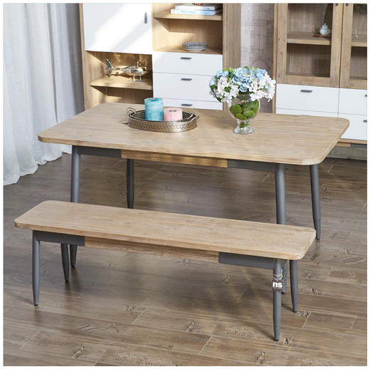 NS家居nsfurniture家居餐厅进口ALB系列实木餐桌NSDT-ALB WHT D05 商品图9
