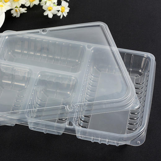 喇叭花一次性餐盒三格四格便当盒外卖盒一次性打包盒分格420套 商品图3