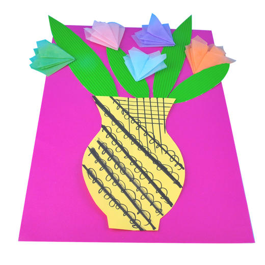 节日贺卡diy盛开的花送给爱的人贺卡立体薄纸粘贴制作材料包 商品图8