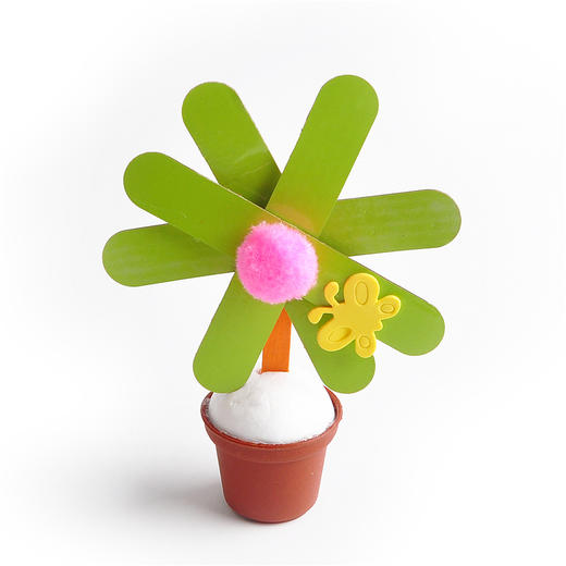 节日DIY手工小木花环创盆栽花朵立体小花自制材料包 商品图5