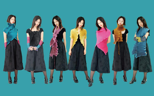 唯美艺术时尚褶皱披肩 商品图1