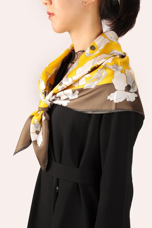 桑蚕丝印花方巾 商品图3