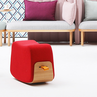 摩伽 MOTOSTUHL 居家客厅休闲摇摇椅牛皮手环REX凳