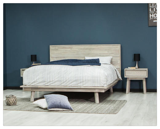 NS家居nsfurniture卧室进口实木双人床NSBD-MAD B01 商品图4