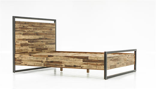 NS家居nsfurniture卧室进口ELE系列铁艺实木双人床NSBD-ELE B01K 商品图2