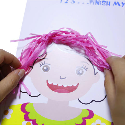 创意手工DIY给爸爸妈妈设计发型 有趣的爸妈画像儿DIY美劳材料包 商品图5