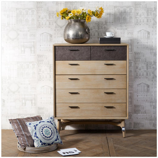 NS家居 nsfurniture进口实木抽屉六斗柜NSCB-EST B03 商品图3