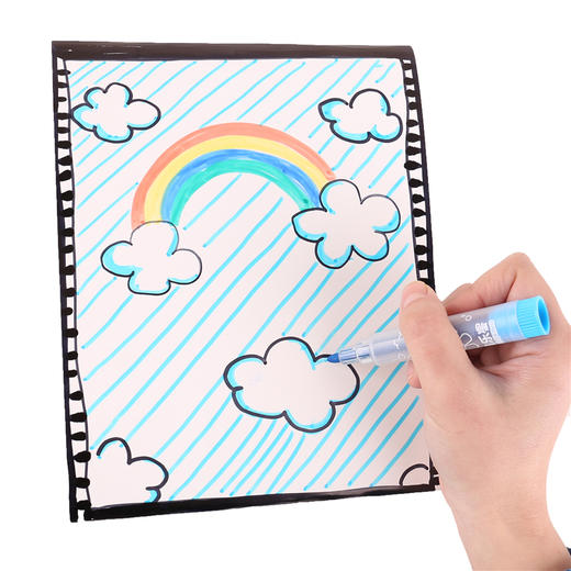 美术手工创意材料包diy 幼儿园儿童涂色彩绘纸板摄影机照相机益智 商品图4