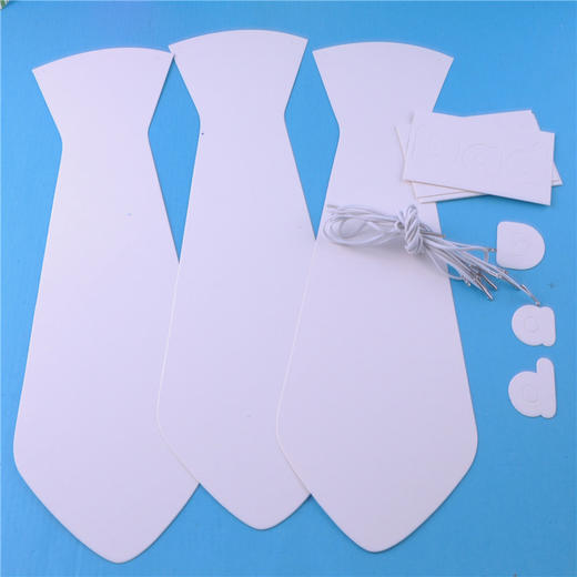 纸质领带幼儿园手工DIY制作涂色创意领带材料包教师节送老师礼物 商品图2