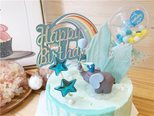 可爱风の吹波波大笨象款  忌廉蛋糕（默认自提，收费配送请联系客服） 商品图1