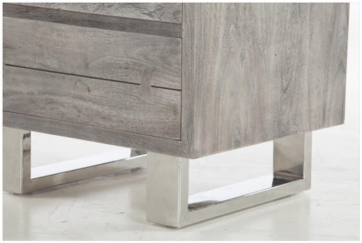 NS家居nsfurniture卧室进口实木床头柜NSSC-FISO-NC60WGSS 商品图4