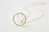Pearl moments HOOPS DIANE NECKLACE戴安素圈珍珠项链 商品缩略图1