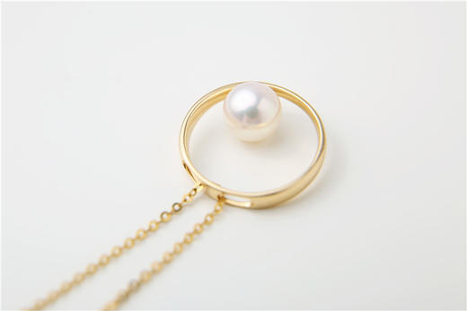 Pearl moments HOOPS DIANE NECKLACE戴安素圈珍珠项链 商品图3