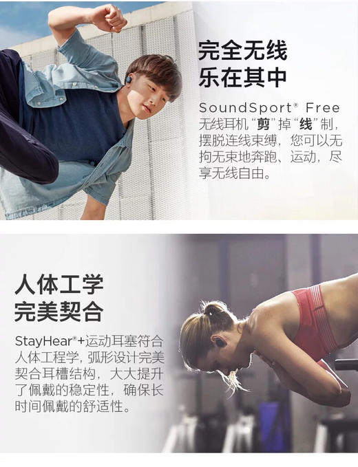 BOSE SoundSport Free真无线蓝牙耳机 蓝牙运动耳机国行 商品图3