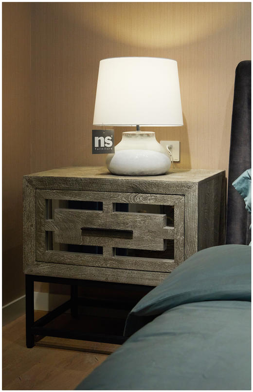 NS家居nsfurniture卧室进口实木床头柜小边柜NSST-25943 End Table 商品图5