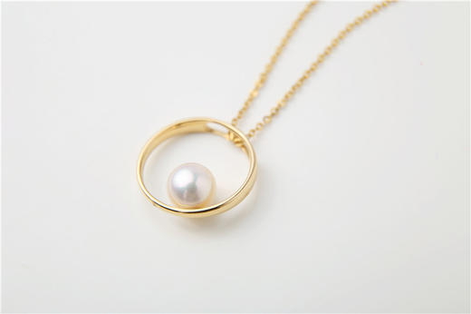 Pearl moments HOOPS DIANE NECKLACE戴安素圈珍珠项链 商品图2