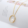  Pearl moments HOOPS ALICIA NECKLACE艾丽莎素圈珍珠项链 商品缩略图1