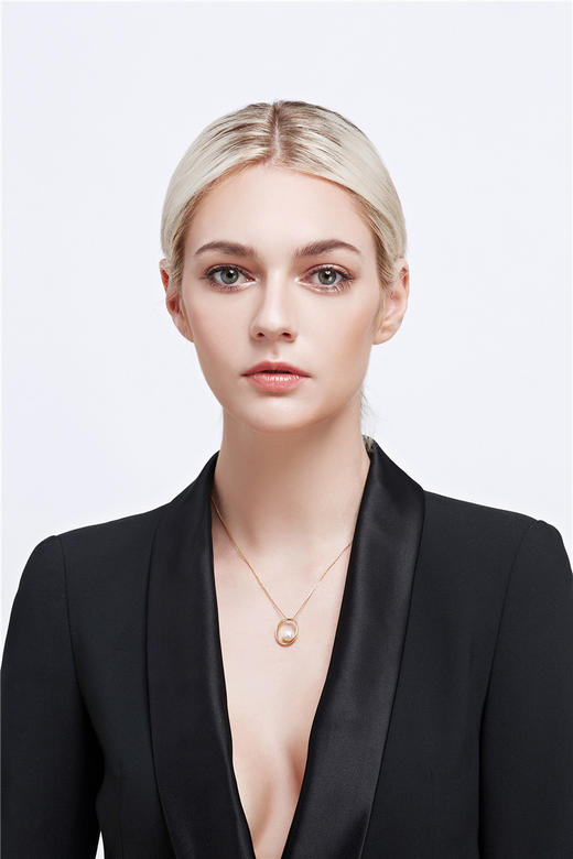  Pearl moments HOOPS ALICIA NECKLACE艾丽莎素圈珍珠项链 商品图6