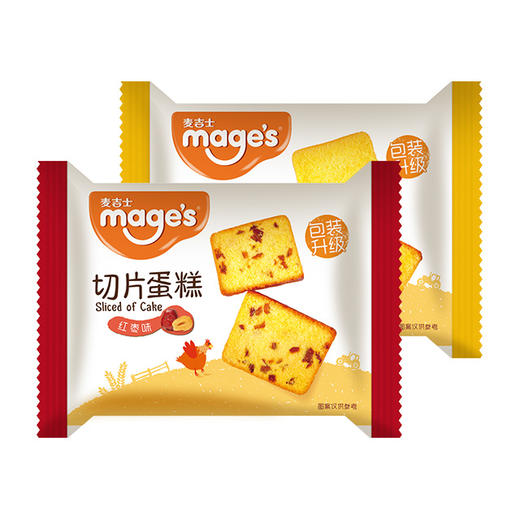 麦吉士切片蛋糕500g 原味红枣味营养早餐面包 办公室零食 商品图3