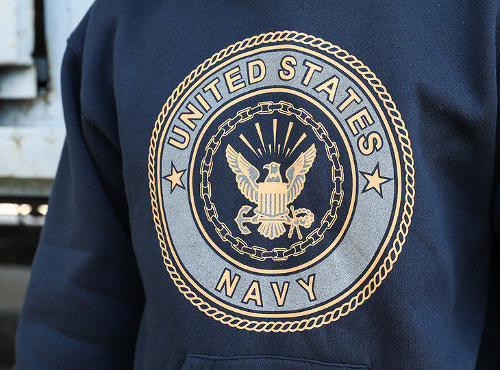 美军反光作训服usnavy海军pt训练卫衣