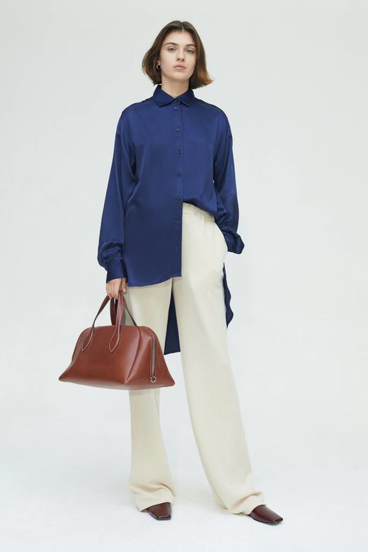 HIDEMI 到店必入垂坠感柔顺舒适透气松紧带宽松休闲空气感长裤 商品图4