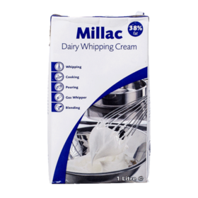 蓝米勒/蓝风车Millac 淡奶油 1L 英国进口动物奶油 稀奶油