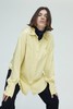 HIDEMI 鹅黄色缎面口袋衬衫 商品缩略图0